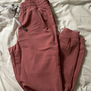 Figs Mauve Highwaisted Zamora Joggers